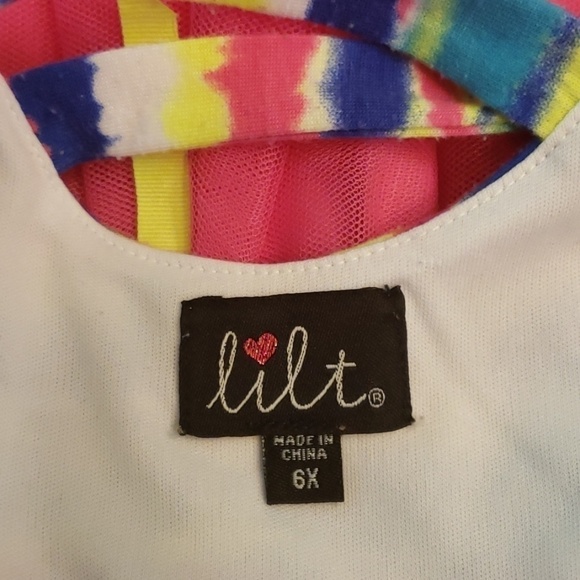 LILT Tank Sundress with Pink Tulle Skirt 6X VGUC - Picture 7 of 9